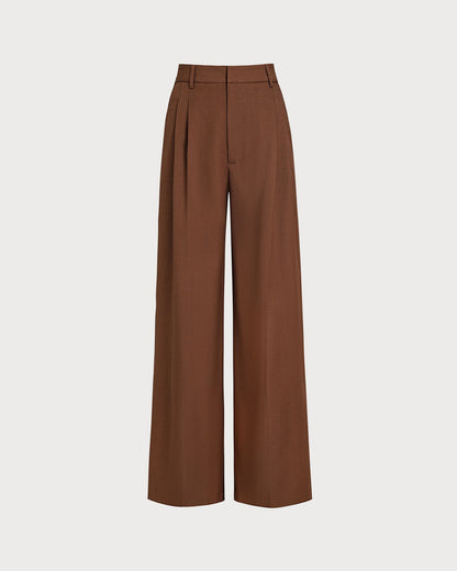 Karamel Normal Bel Düz Kesim Pantolon