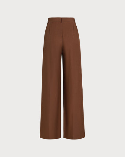 Karamel Normal Bel Düz Kesim Pantolon
