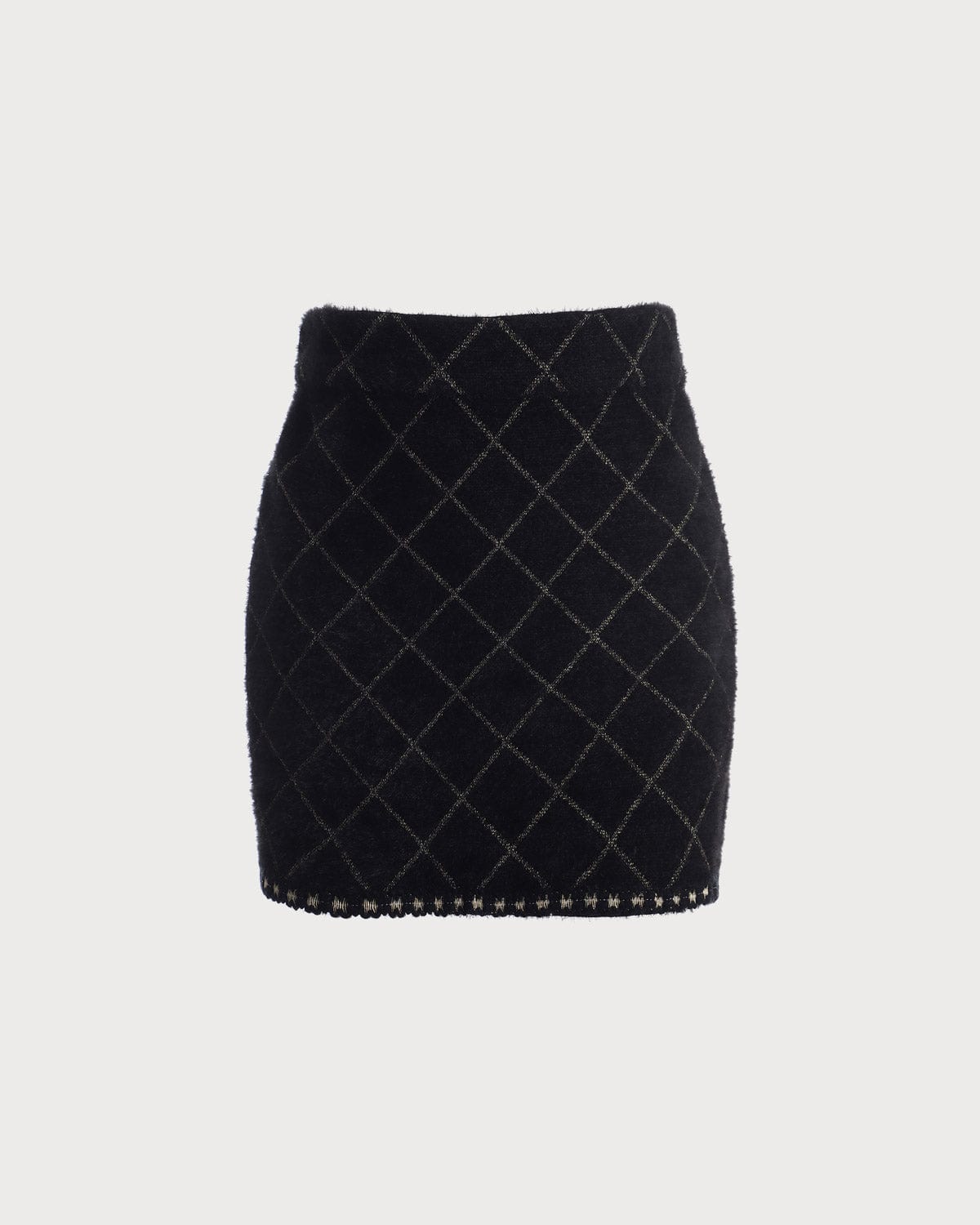 Argyle Hırka And Mini Etek Takımı