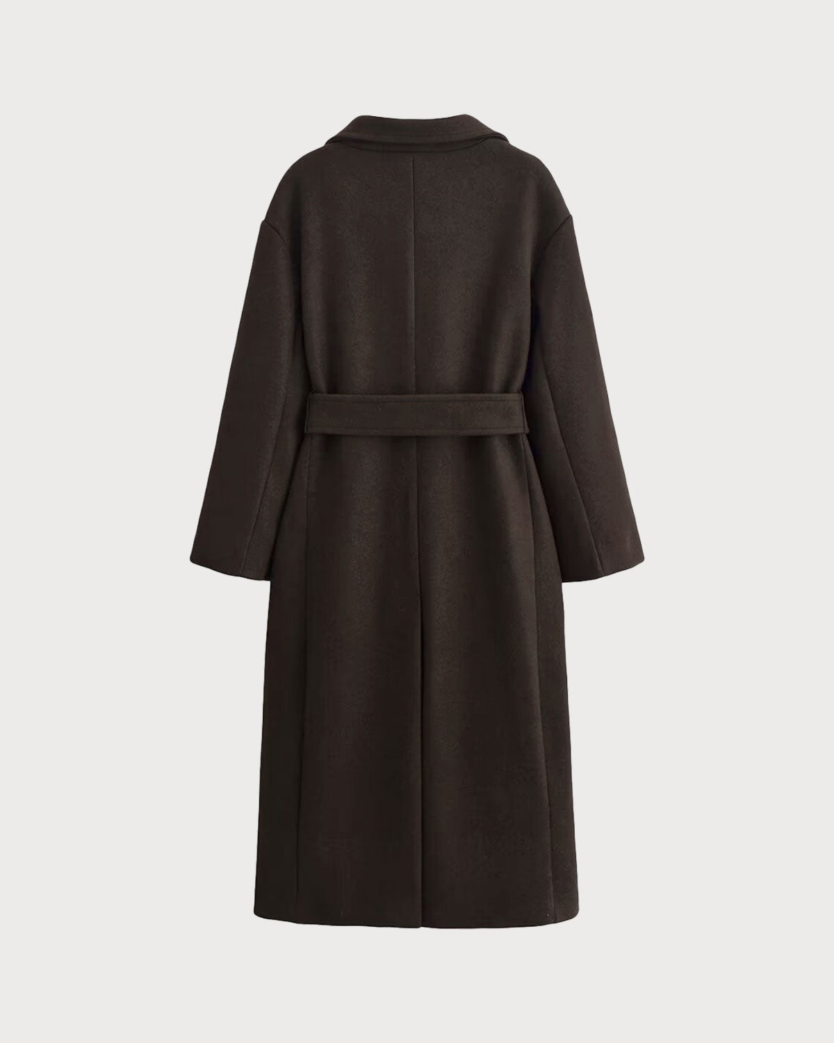Kahve Kemerli Cepli Trench Kaban