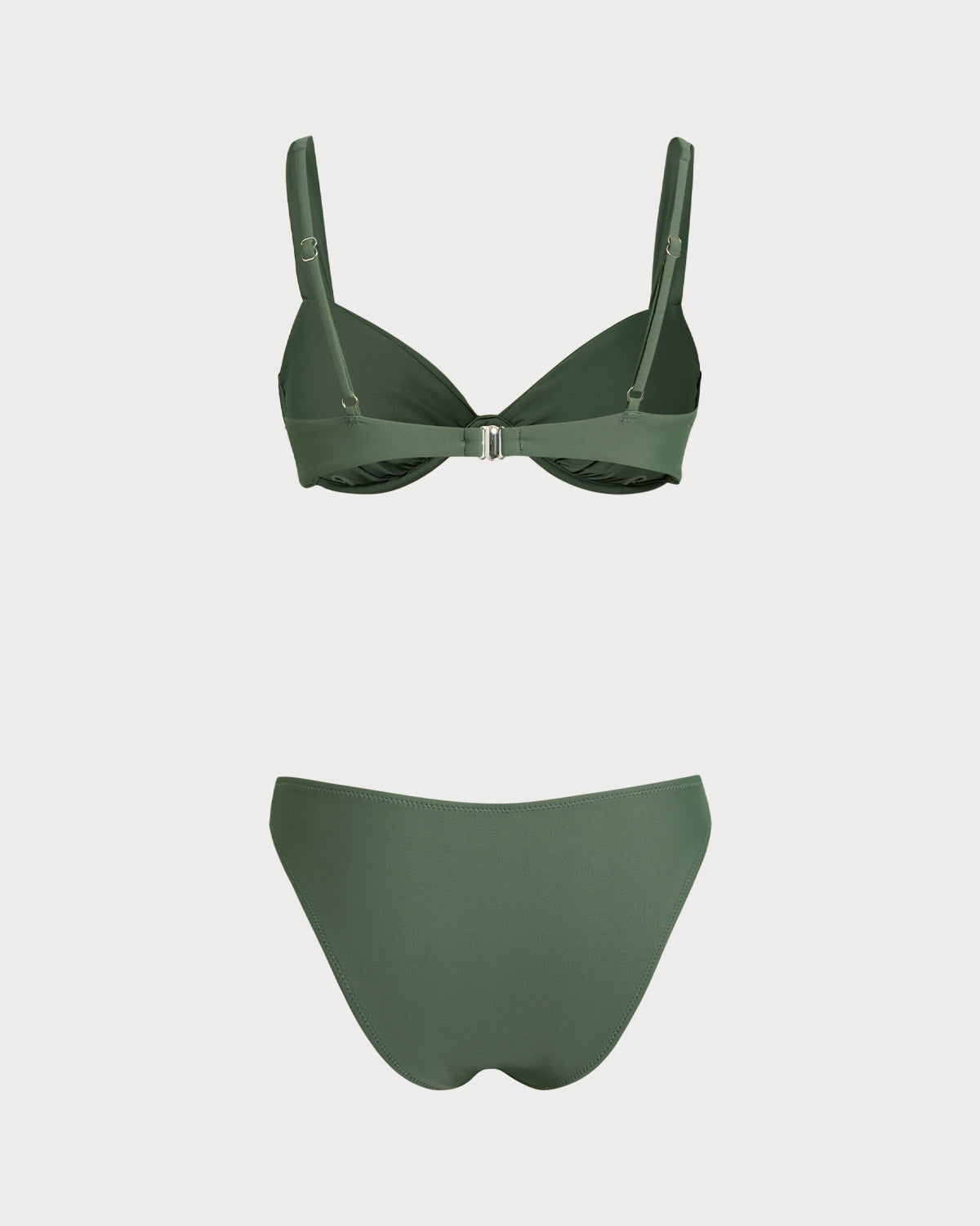 Haki Yeşili Balenli Bikini Takımı