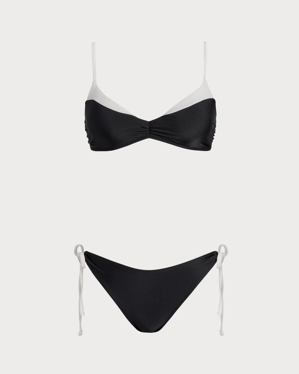 Siyah Contrasting Bralet Bikini Takımı