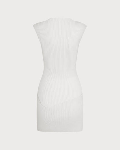 Off Beyaz Balıkçı Yaka Dokulu Two-Piece Takım