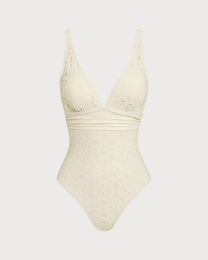 Off Beyaz Bralet Tek Parça Mayo