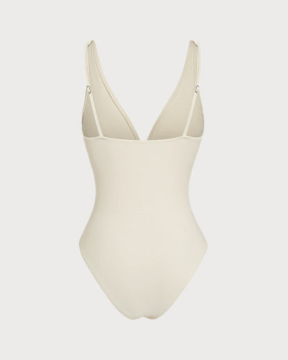 Off Beyaz Bralet Tek Parça Mayo
