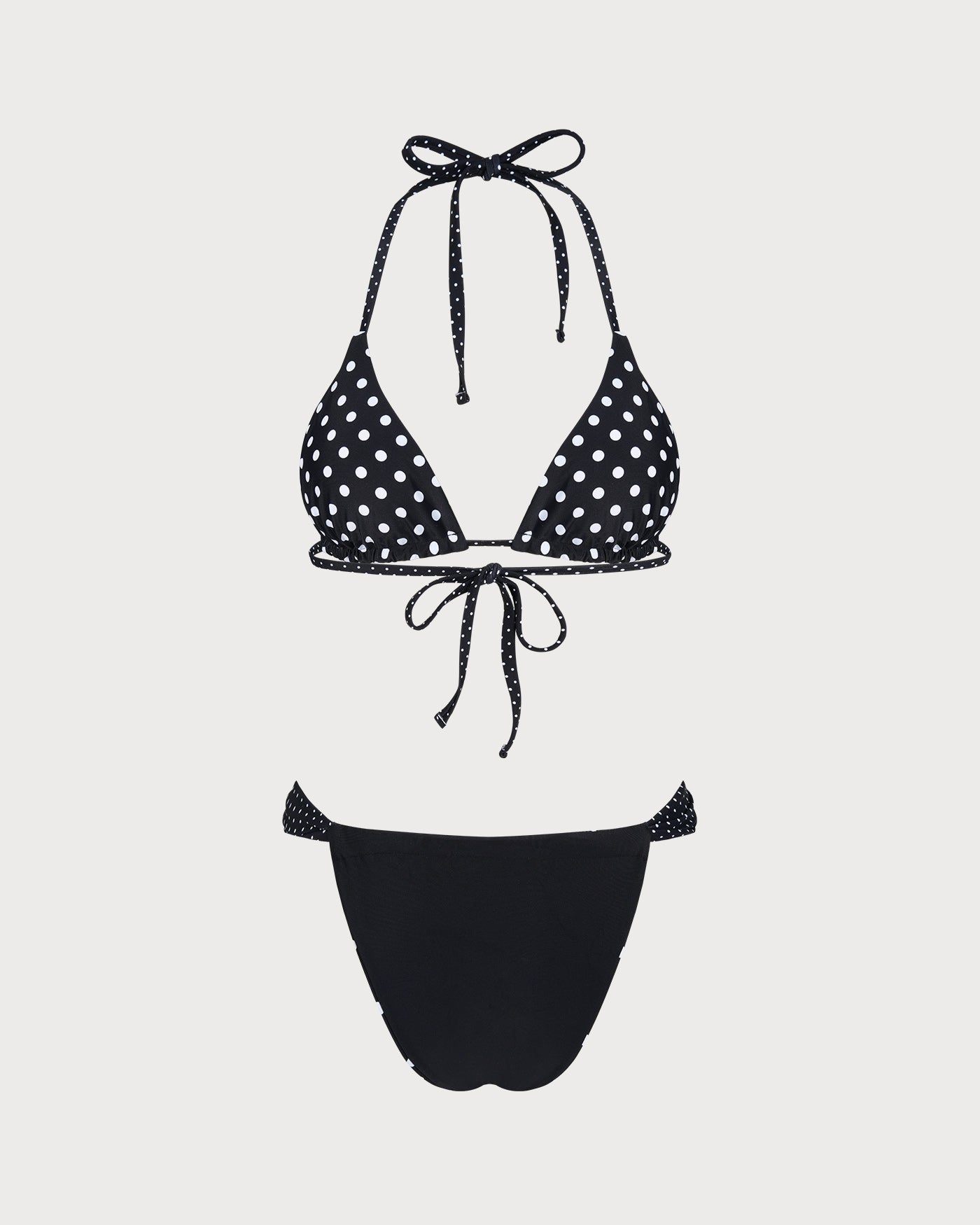 Siyah Puantiyeli Reversible Bikini Takımı