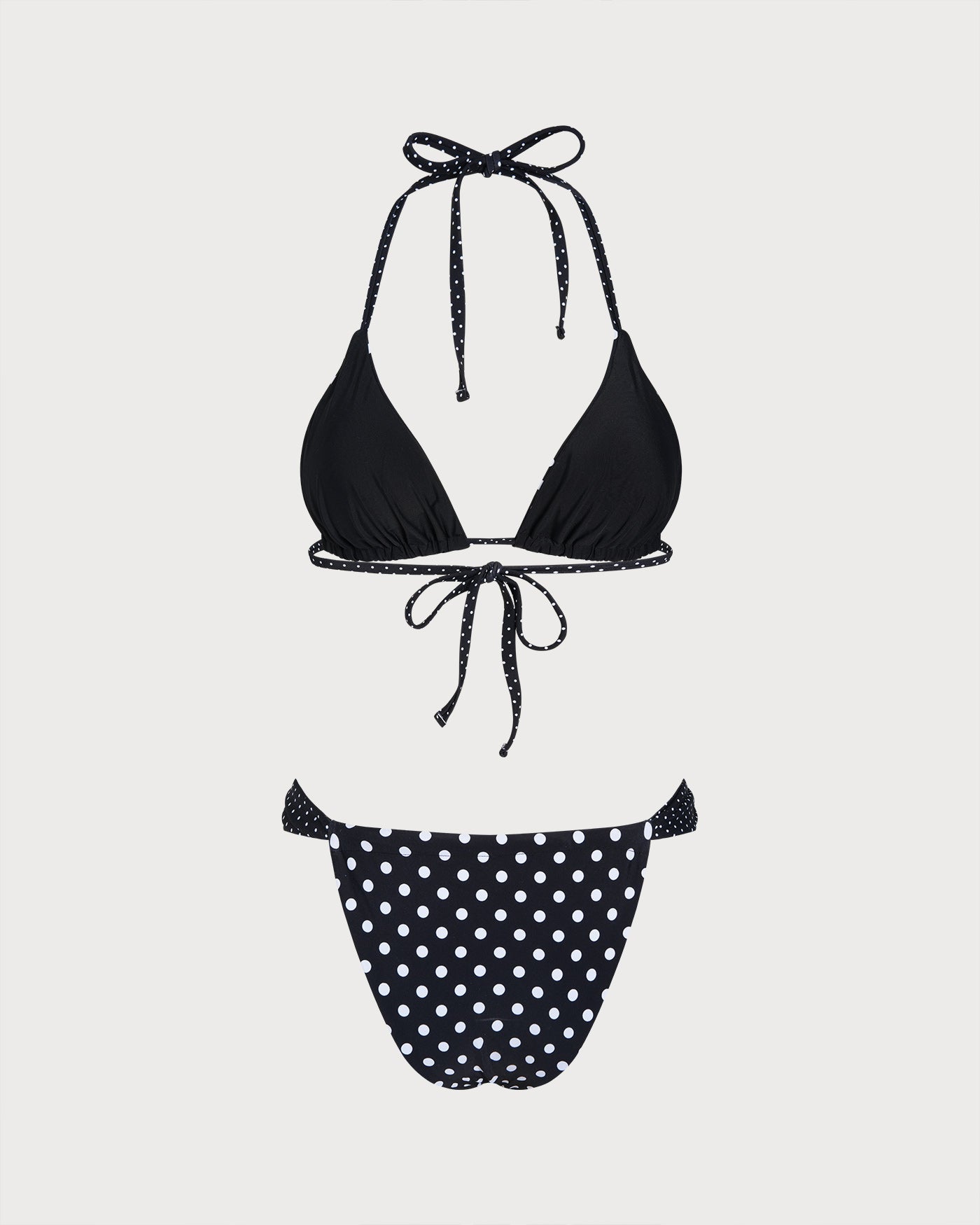 Siyah Puantiyeli Reversible Bikini Takımı