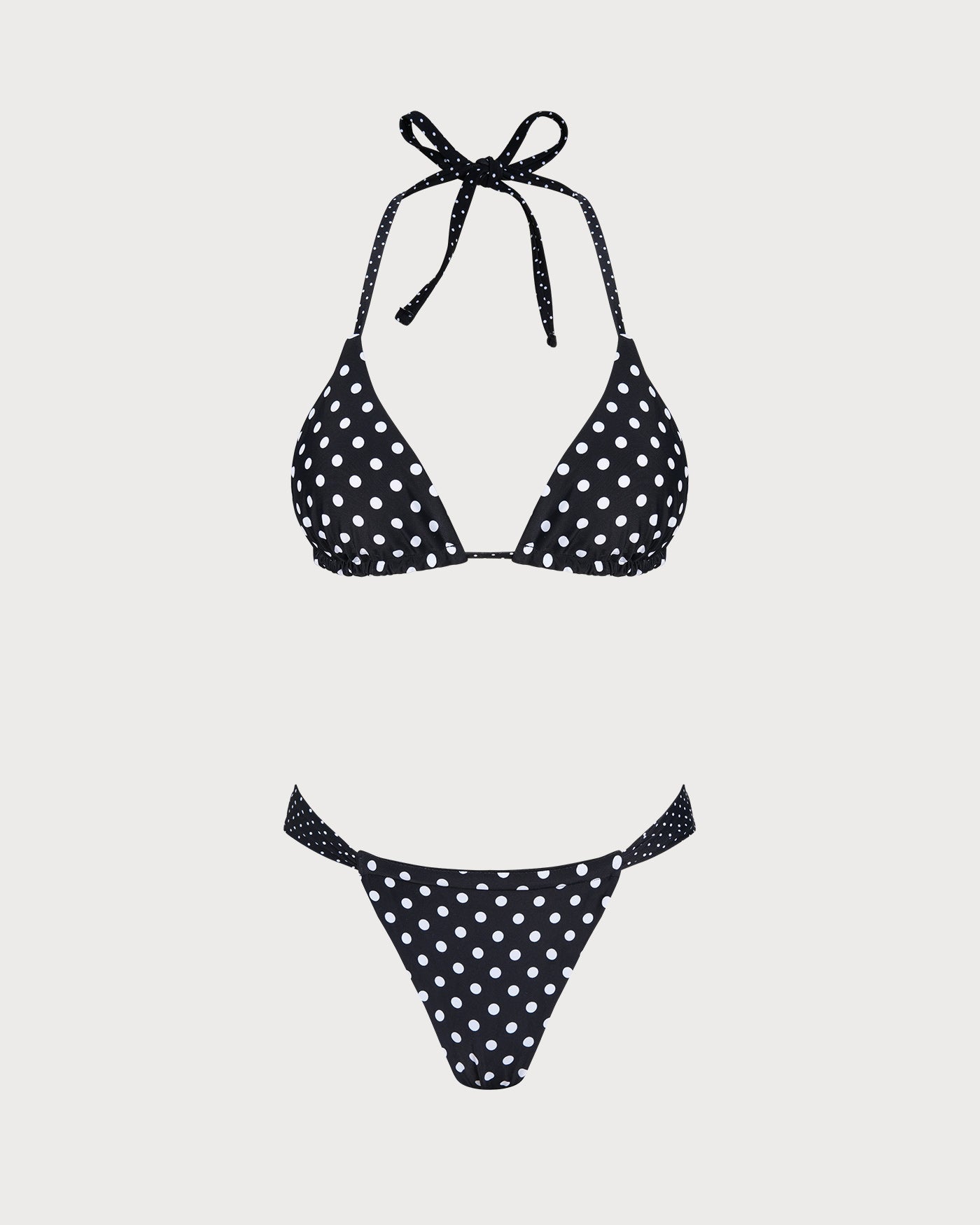 Siyah Puantiyeli Reversible Bikini Takımı