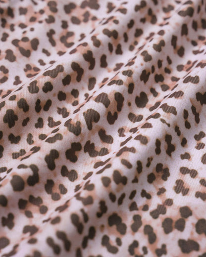 Leopar Desenli Boyundan Bağlamalı Bikini Takımı