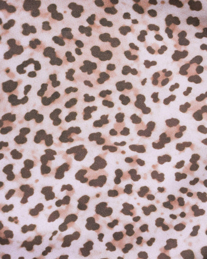 Leopar Desenli Boyundan Bağlamalı Bikini Takımı