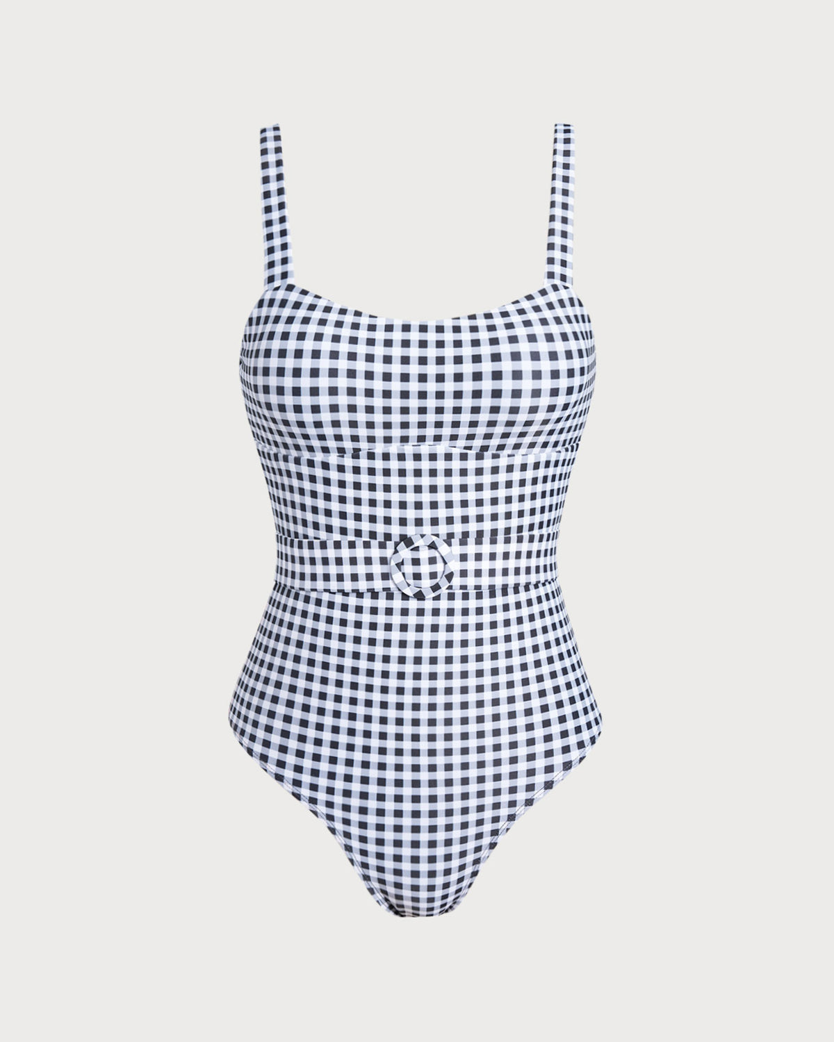 Siyah Ekose Tek Parça Mayo