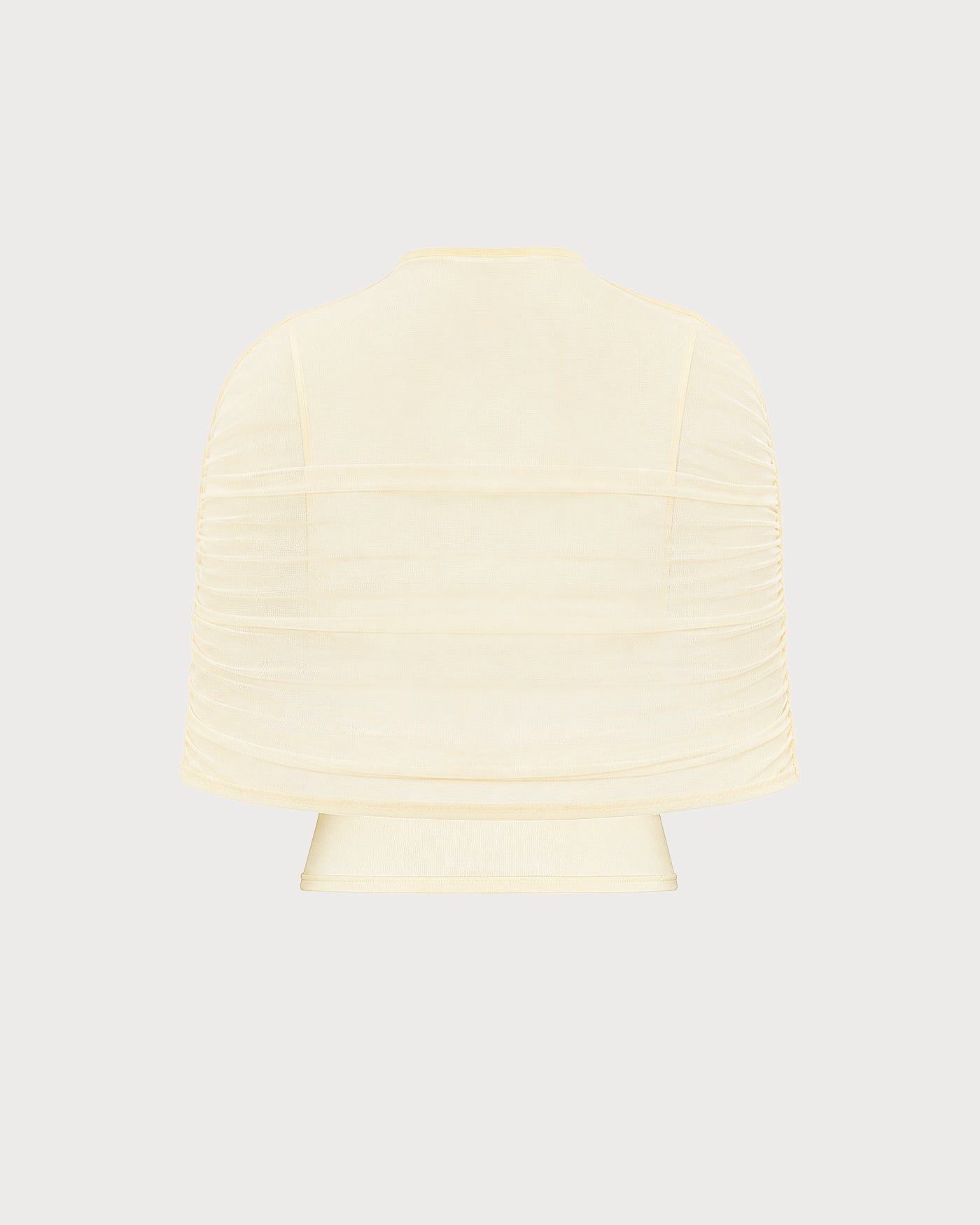 Kayısı Balıkçı Yaka Cowl Sleeve Büzgülü Tişört