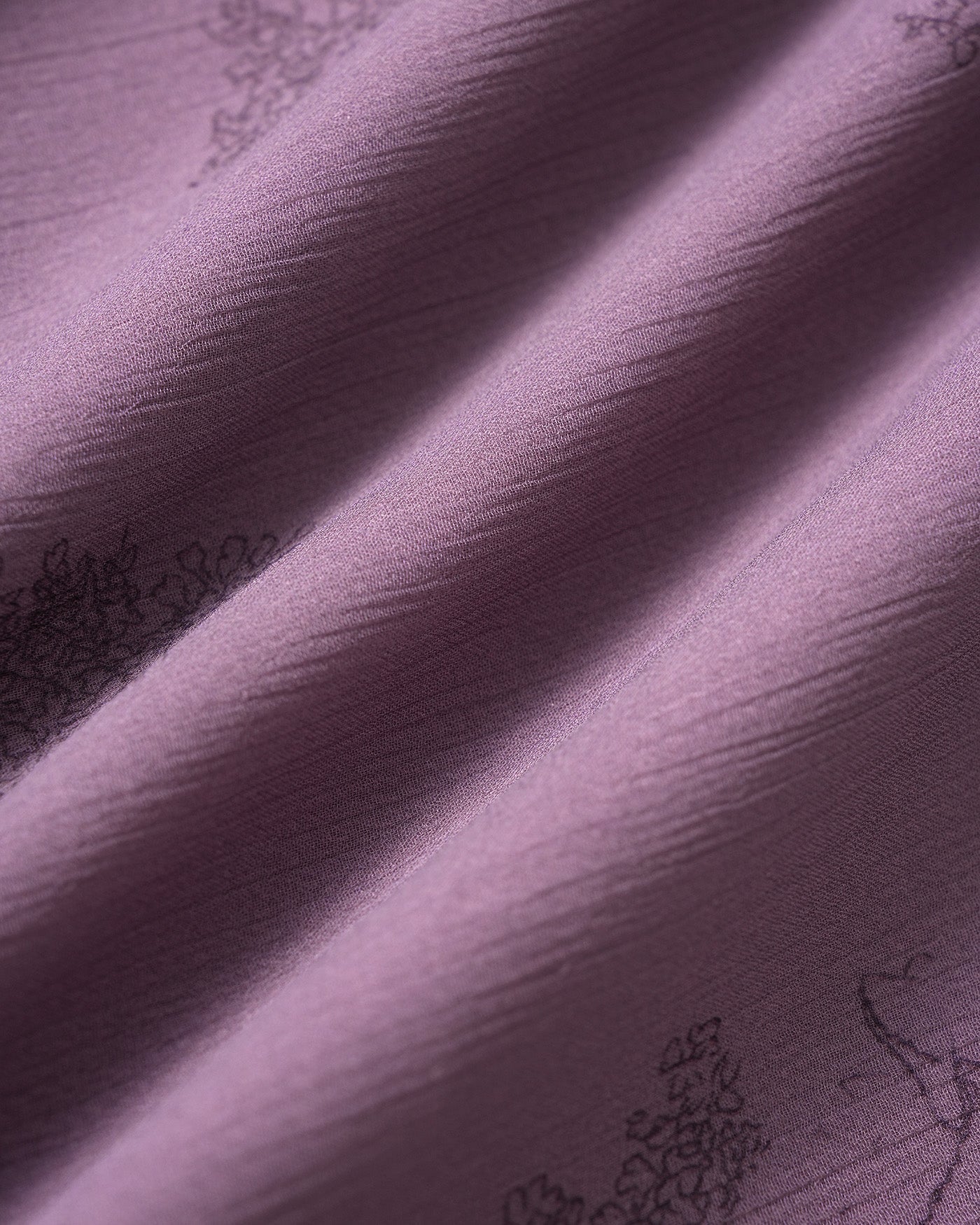 Mor V Yaka Kelebek Kollu Çiçek Desenli Midi Elbise