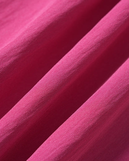 Pembe Dantelli Cepli Askılı Midi Elbise