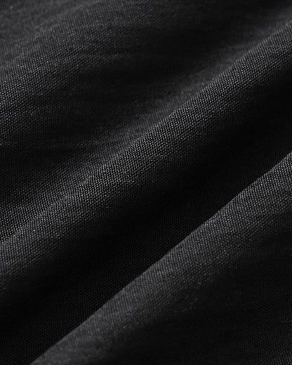 Siyah Kare Yaka Contrasting Mini Elbise