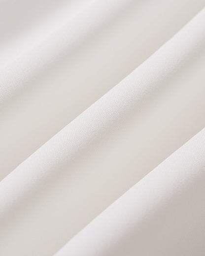 Beyaz Fermuarlı Askılı Kesim Mini Elbise