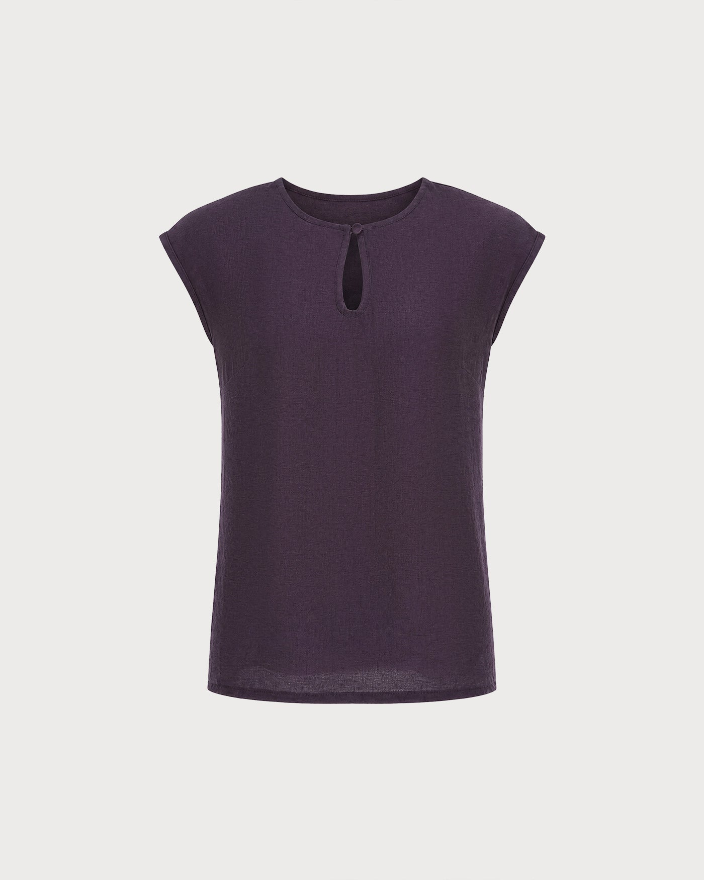 Mor Bisiklet Yaka Düşük Shoulder Tişört